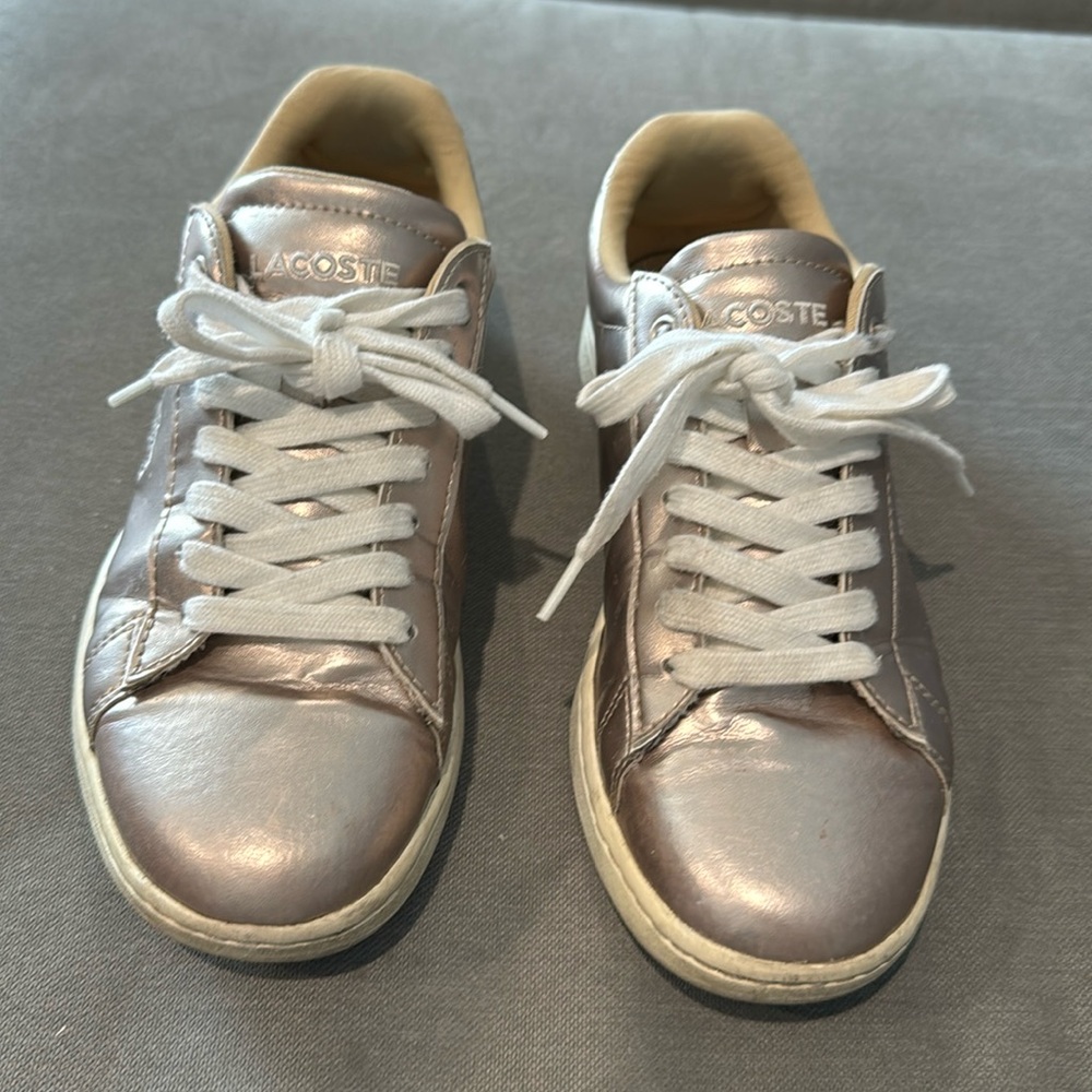 Lacoste women sneakers champagne/gold Color Size 6